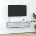vidaXL Szafka pod telewizor Szary dąb sonoma 100 x 31 x 25,5 cm