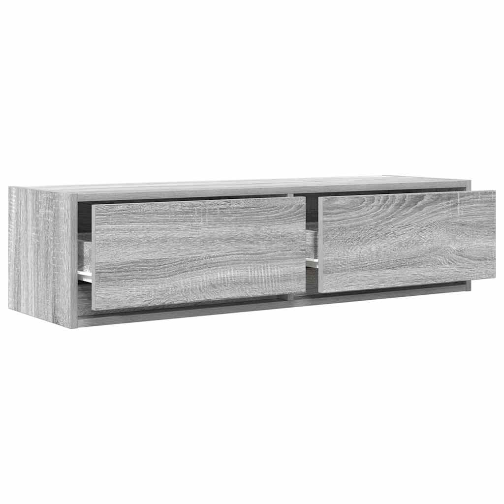 vidaXL Szafka pod telewizor Szary dąb sonoma 100 x 31 x 25,5 cm