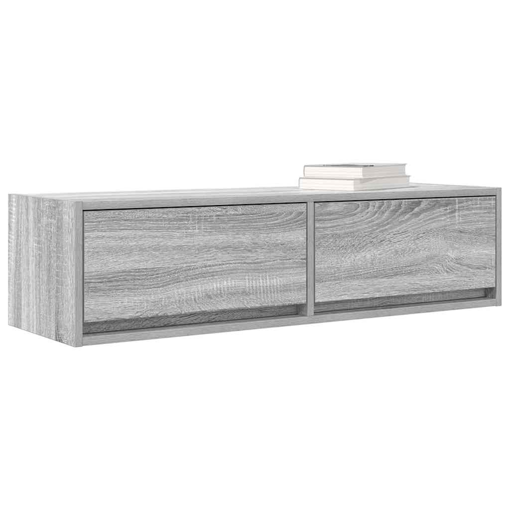 vidaXL Szafka pod telewizor Szary dąb sonoma 100 x 31 x 25,5 cm