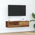 vidaXL Szafka pod telewizor z szufladą Stare drewno 100 x 31 x 25,5 cm
