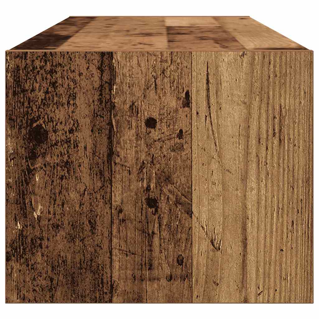 vidaXL Szafka pod telewizor z szufladą Stare drewno 100 x 31 x 25,5 cm