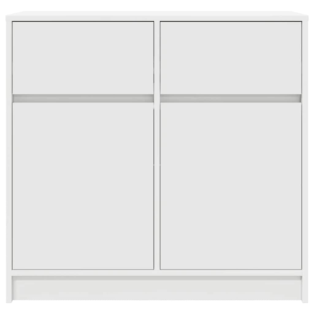 vidaXL Komoda z szufladą Biała 80x34x76 cm Drewno klejone