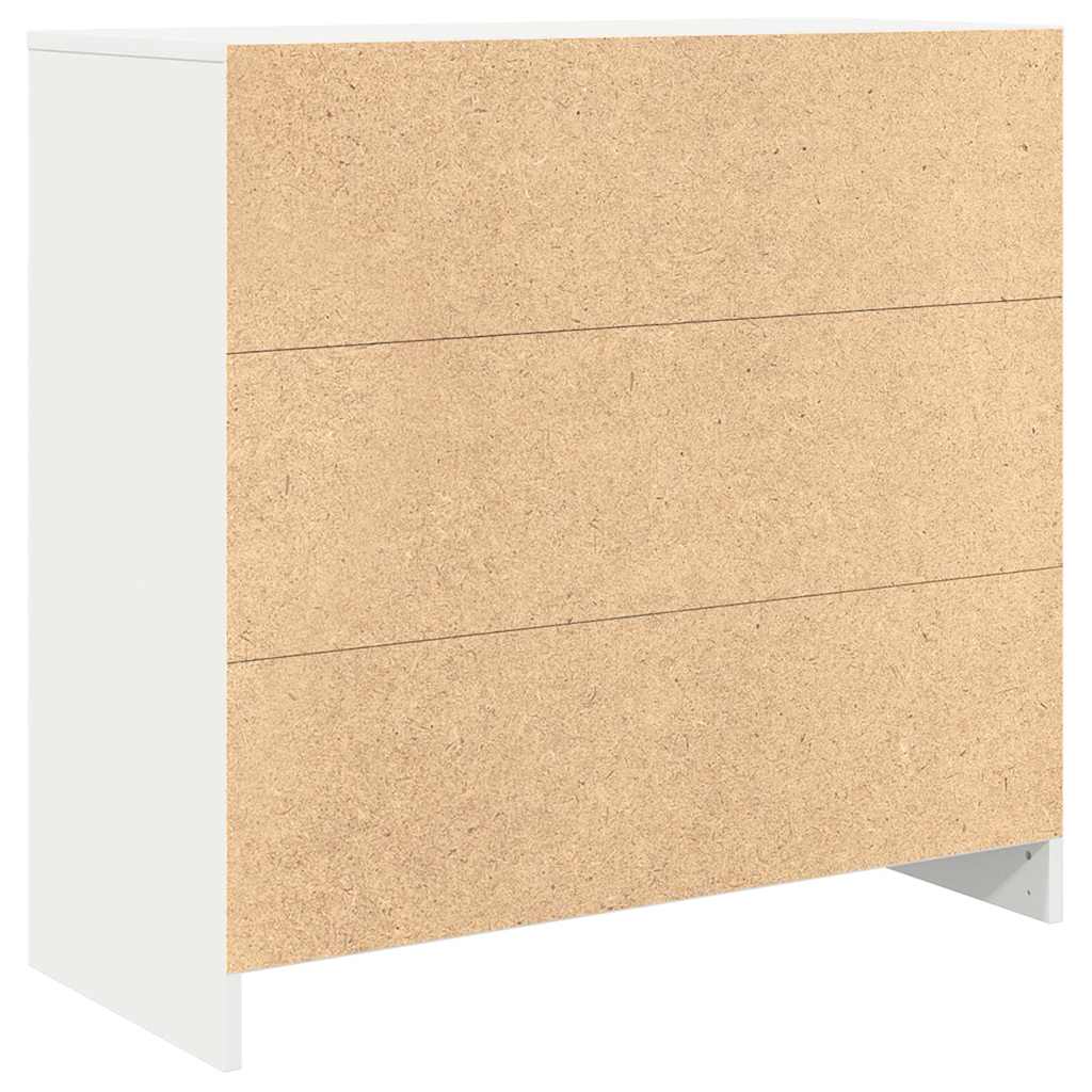 vidaXL Komoda z szufladą Biała 80x34x76 cm Drewno klejone