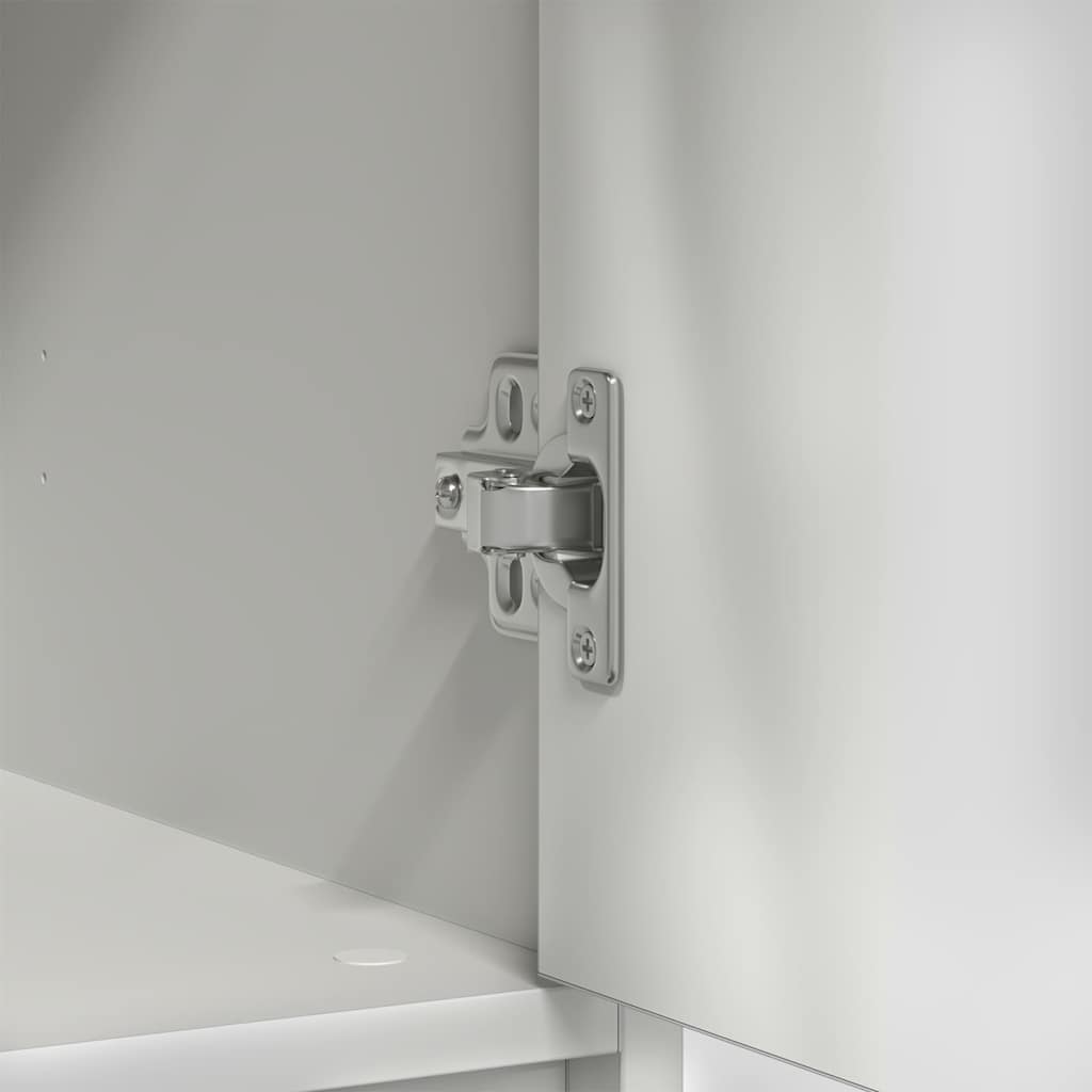 vidaXL Komoda z szufladą Biała 80x34x76 cm Drewno klejone