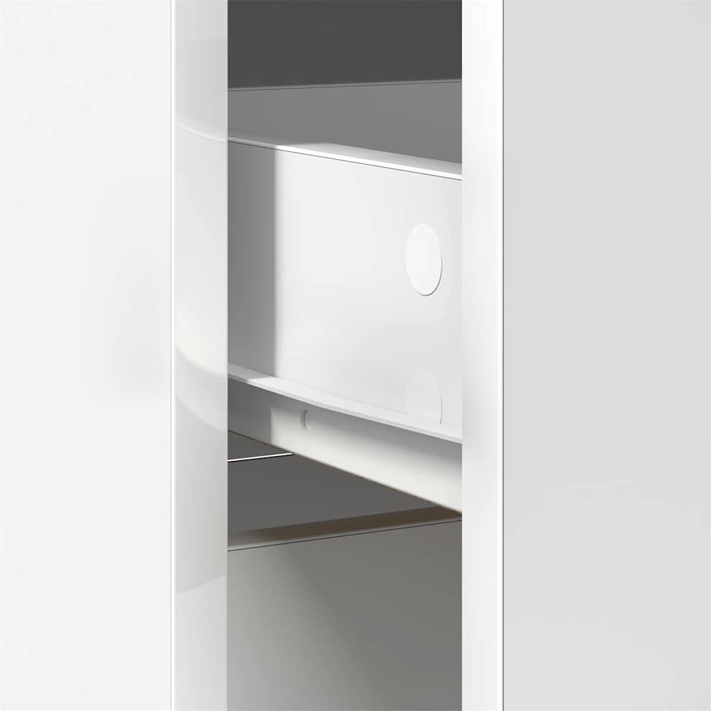 vidaXL Komoda z szufladą Biała 80x34x76 cm Drewno klejone