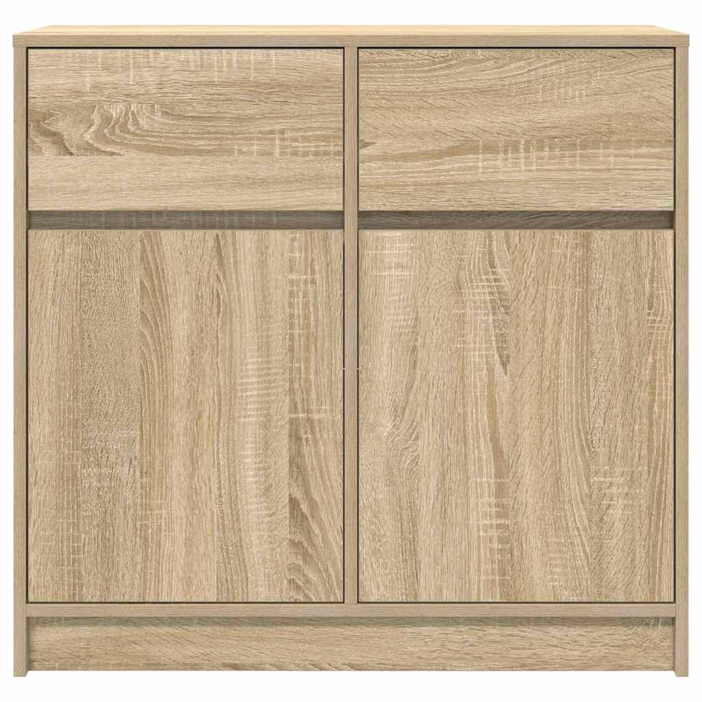vidaXL Komoda z szufladą Dąb Sonoma 80x34x76 cm Drewno klejone