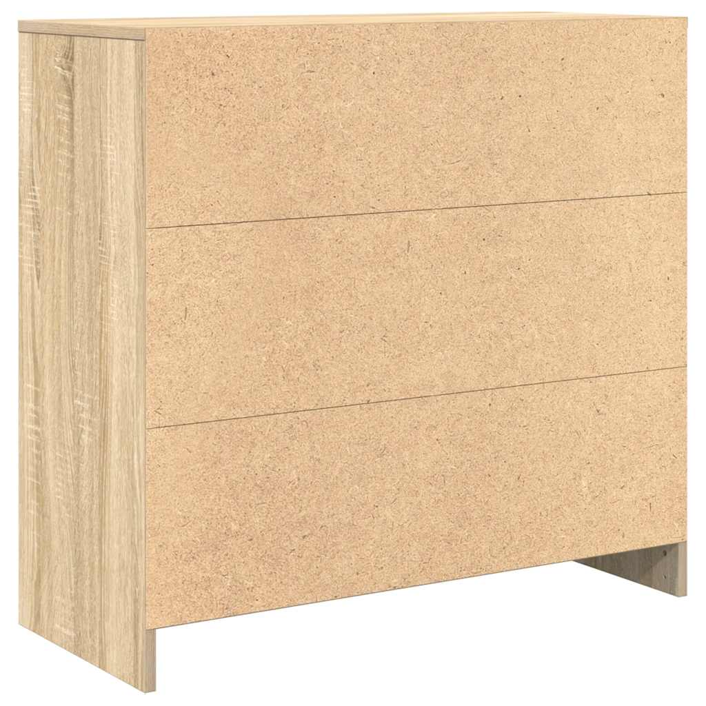 vidaXL Komoda z szufladą Dąb Sonoma 80x34x76 cm Drewno klejone