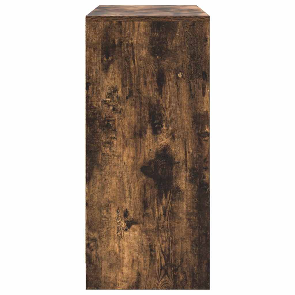 vidaXL Komoda z szufladą Dąb wędzony 80x34x76 cm Drewno klejone