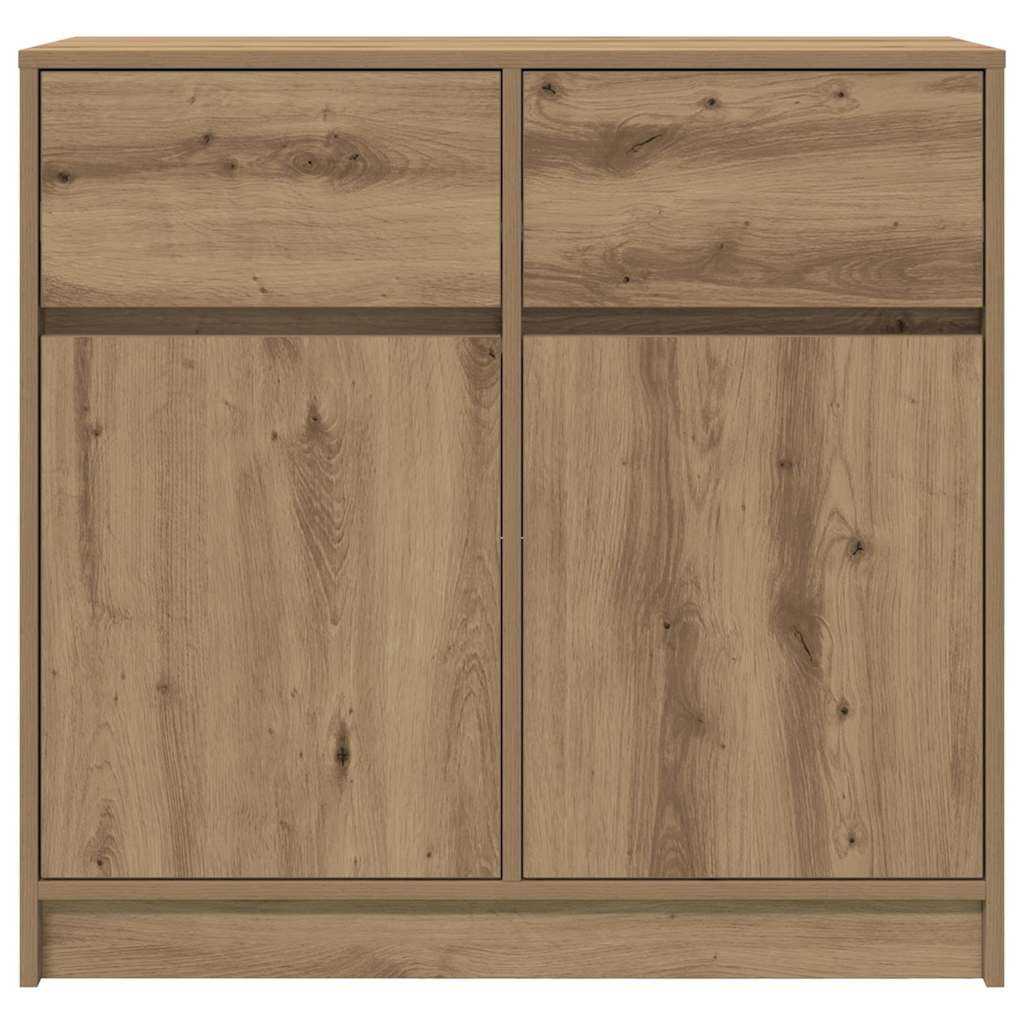 vidaXL Komoda z szufladą Artisan Oak 80x34x76 cm Drewno klejone