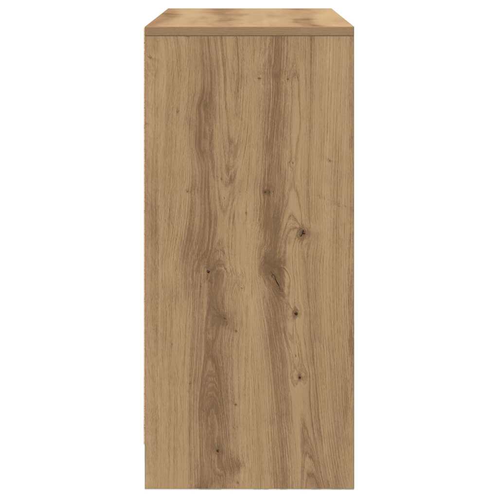 vidaXL Komoda z szufladą Artisan Oak 80x34x76 cm Drewno klejone