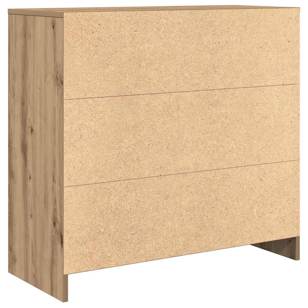 vidaXL Komoda z szufladą Artisan Oak 80x34x76 cm Drewno klejone