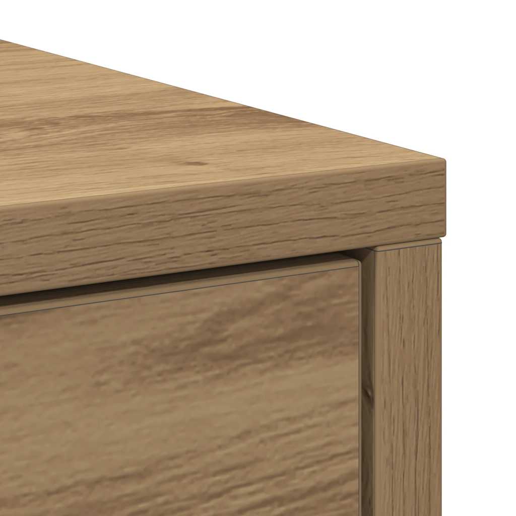 vidaXL Komoda z szufladą Artisan Oak 80x34x76 cm Drewno klejone