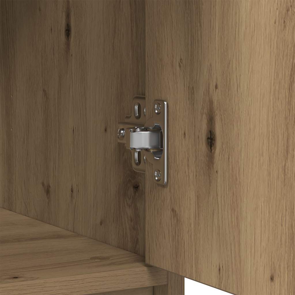 vidaXL Komoda z szufladą Artisan Oak 80x34x76 cm Drewno klejone