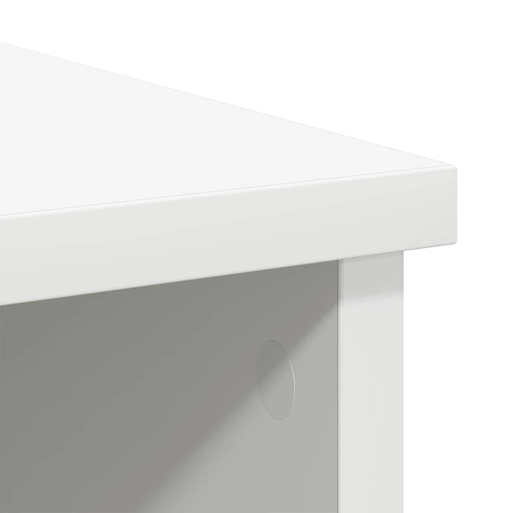 vidaXL Komoda z szufladą Biała 101x35x76 cm Drewno klejone