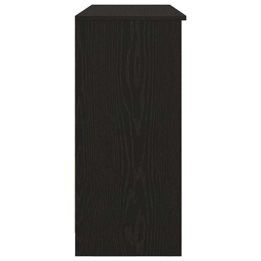 vidaXL Komoda z szufladą Czarny dąb 101x35x76 cm Drewno klejone
