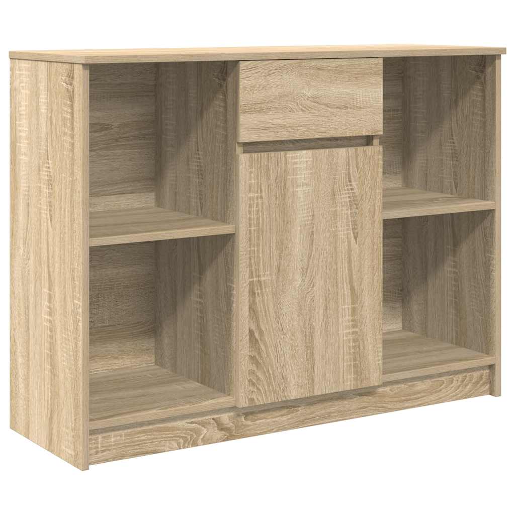 vidaXL Komoda z szufladą Dąb Sonoma 101x35x76 cm Drewno klejone