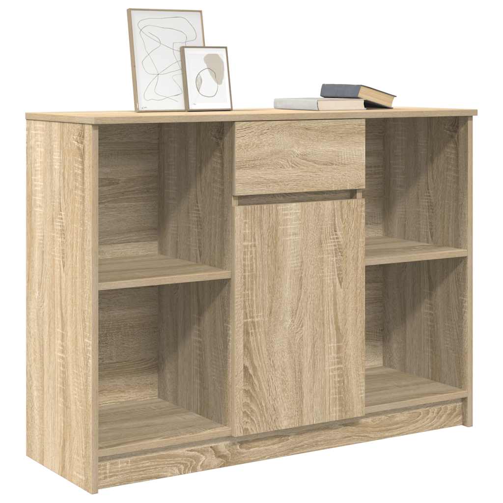 vidaXL Komoda z szufladą Dąb Sonoma 101x35x76 cm Drewno klejone