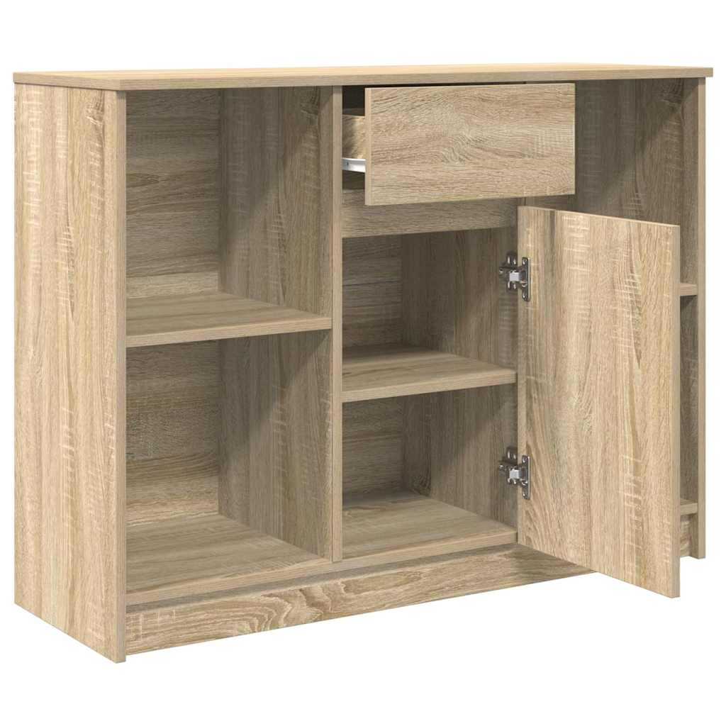 vidaXL Komoda z szufladą Dąb Sonoma 101x35x76 cm Drewno klejone