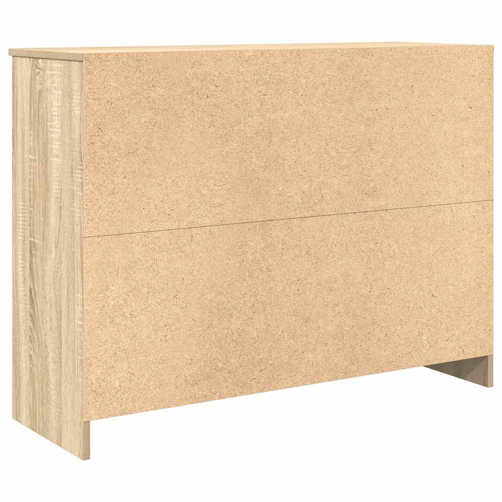 vidaXL Komoda z szufladą Dąb Sonoma 101x35x76 cm Drewno klejone