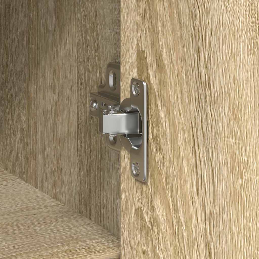 vidaXL Komoda z szufladą Dąb Sonoma 101x35x76 cm Drewno klejone