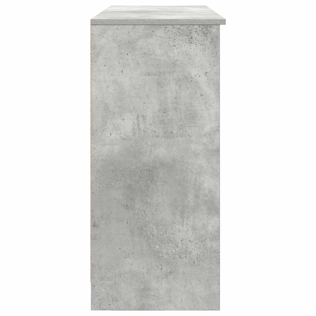 vidaXL Komoda z szufladą Betonowa szarość 101x35x76 cm Drewno klejone