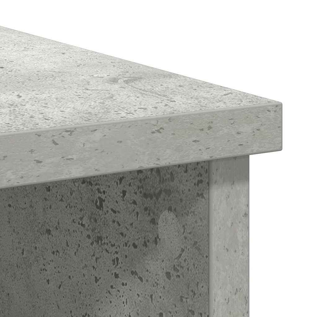 vidaXL Komoda z szufladą Betonowa szarość 101x35x76 cm Drewno klejone