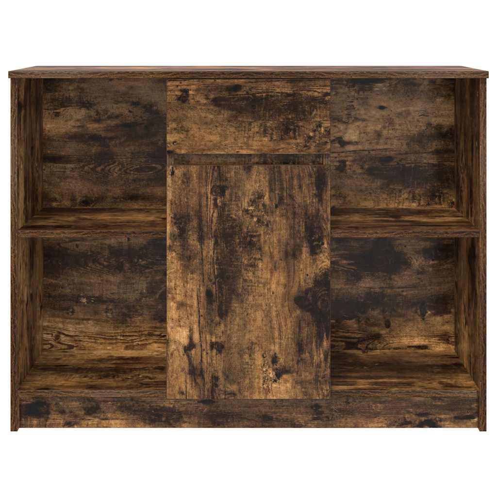 vidaXL Komoda z szufladą Dąb wędzony 101x35x76 cm Drewno klejone