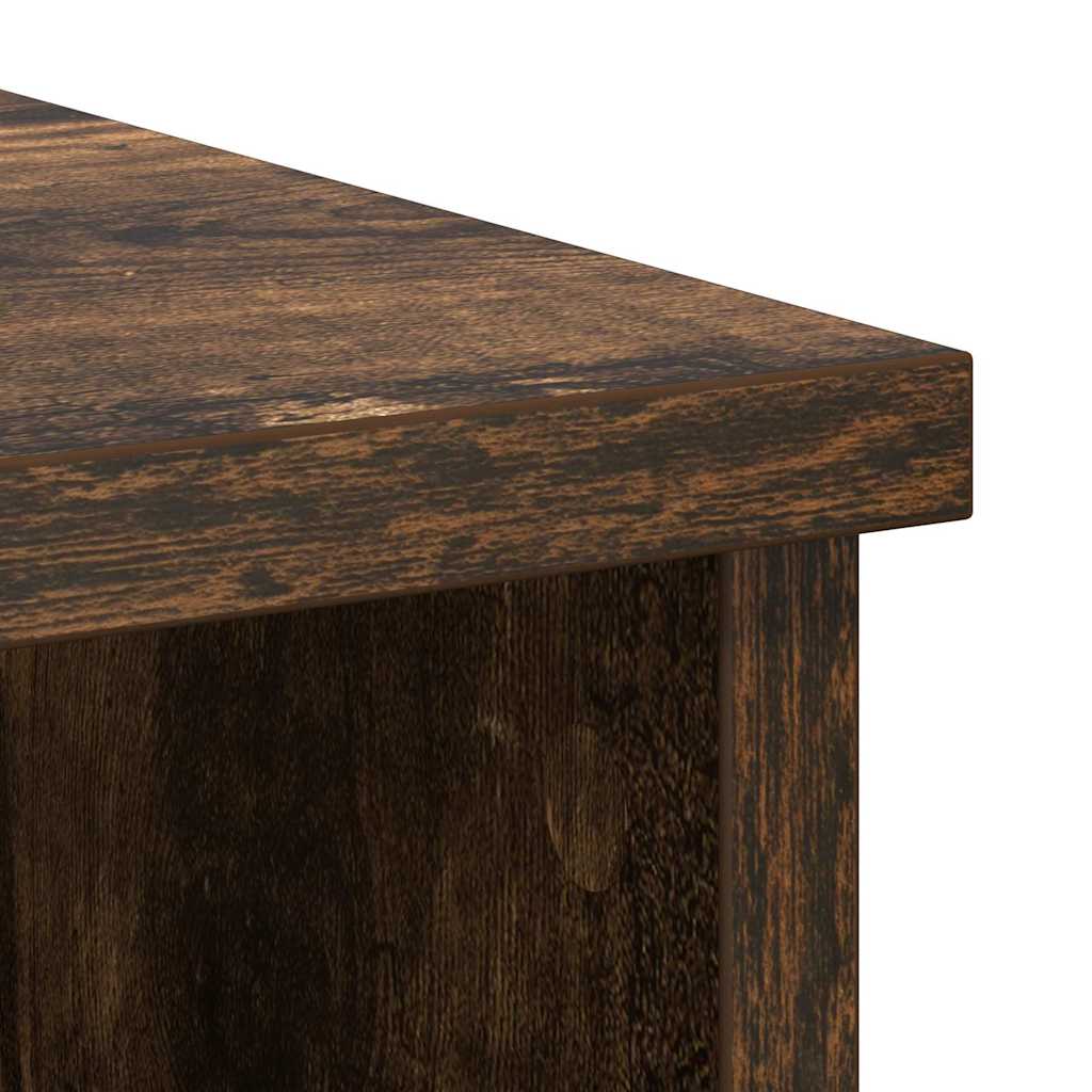 vidaXL Komoda z szufladą Dąb wędzony 101x35x76 cm Drewno klejone