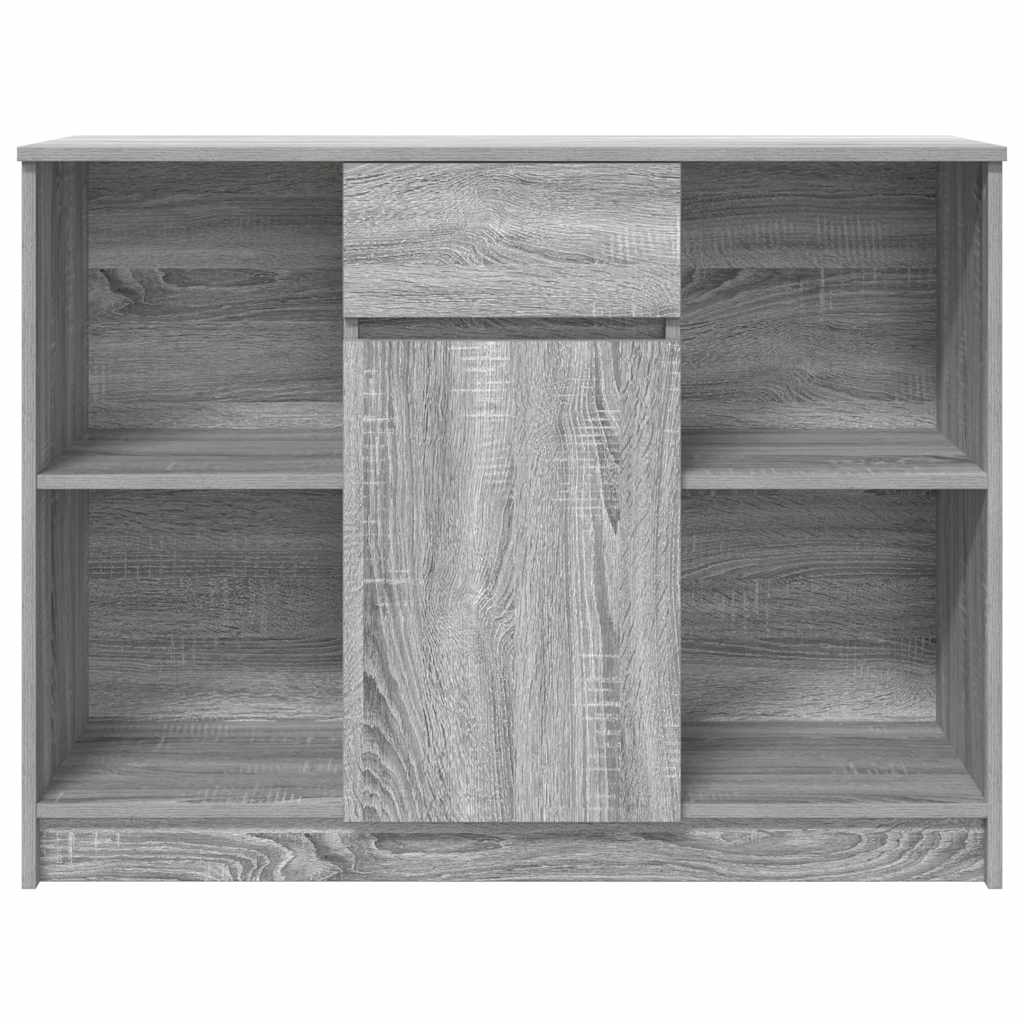 vidaXL Komoda z szufladą Szary Sonoma 101x35x76 cm Drewno klejone