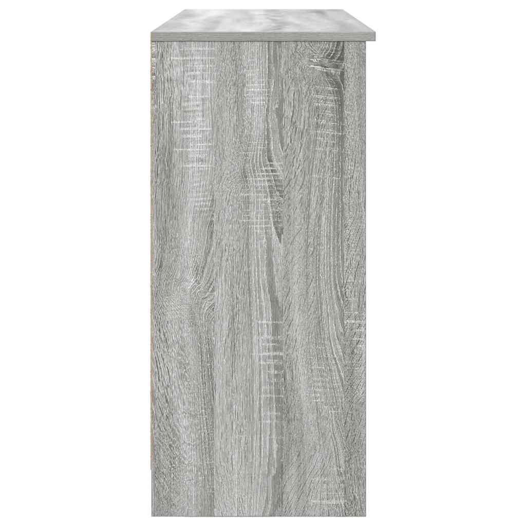 vidaXL Komoda z szufladą Szary Sonoma 101x35x76 cm Drewno klejone