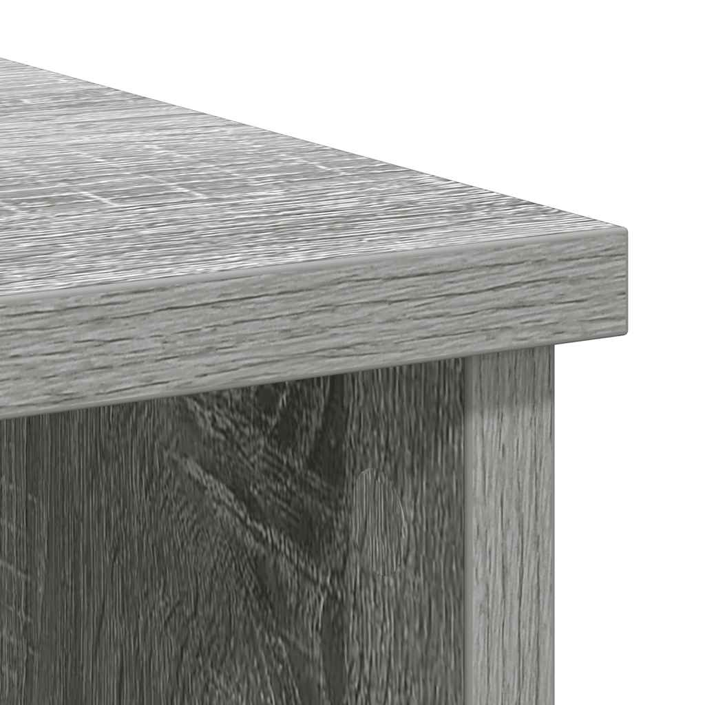 vidaXL Komoda z szufladą Szary Sonoma 101x35x76 cm Drewno klejone