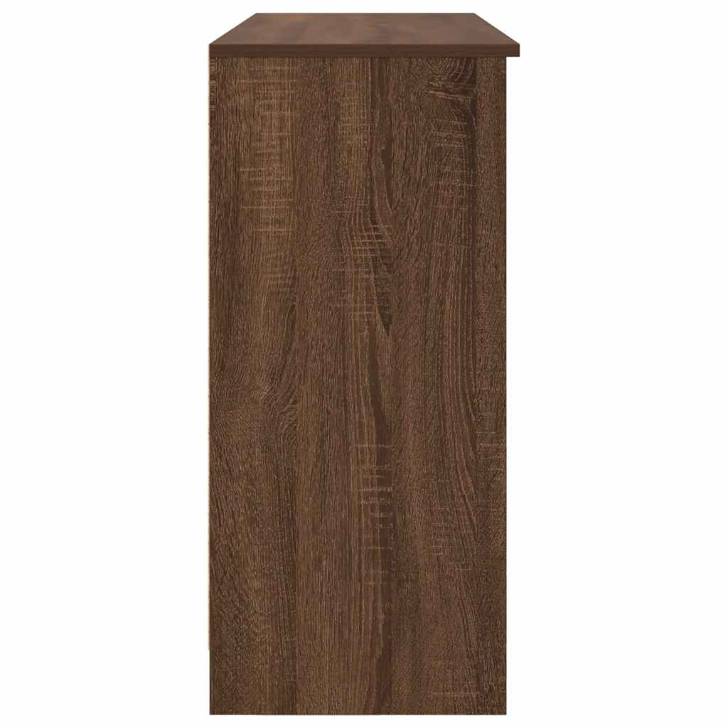 vidaXL Komoda z szufladą Brązowy dąb 101x35x76 cm Drewno klejone