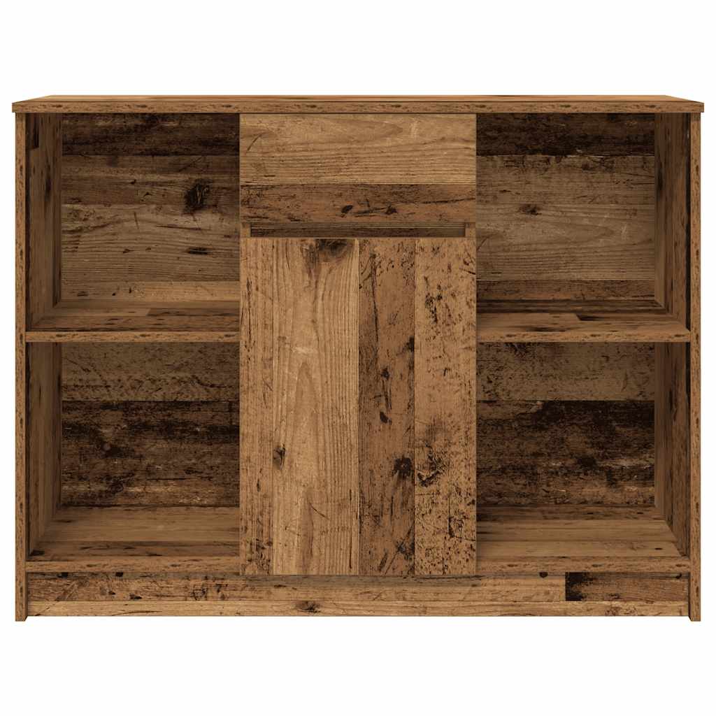 vidaXL Komoda z szufladą Stare drewno 101x35x76 cm Drewno klejone