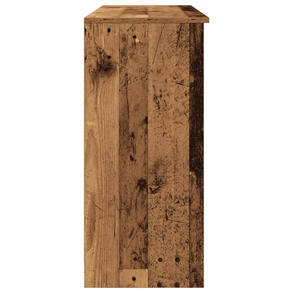 vidaXL Komoda z szufladą Stare drewno 101x35x76 cm Drewno klejone