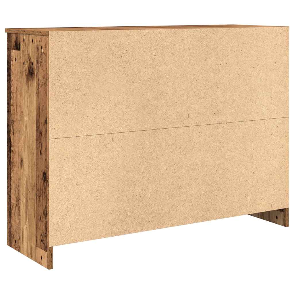 vidaXL Komoda z szufladą Stare drewno 101x35x76 cm Drewno klejone