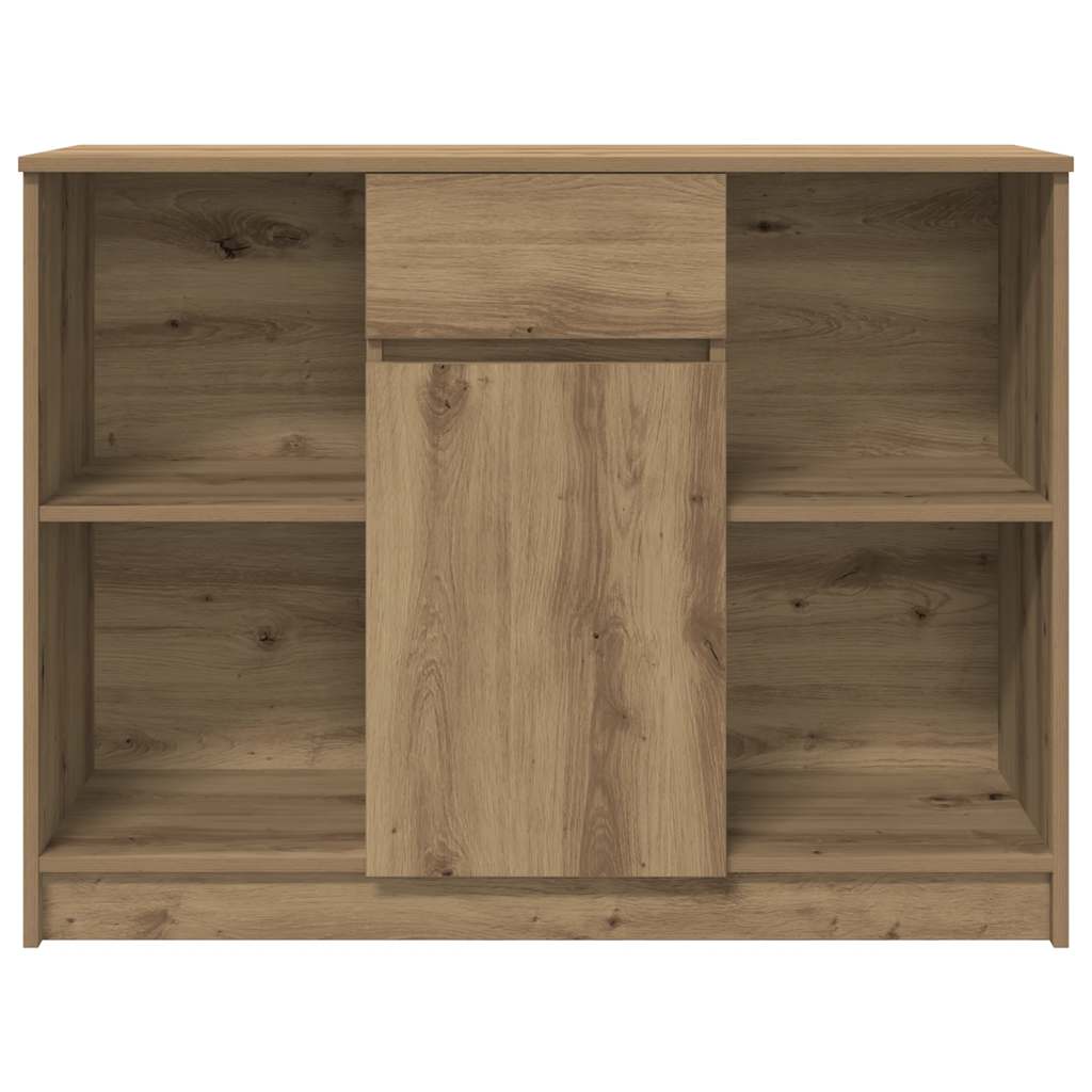 vidaXL Komoda z szufladą Artisan Oak 101x35x76 cm Drewno klejone