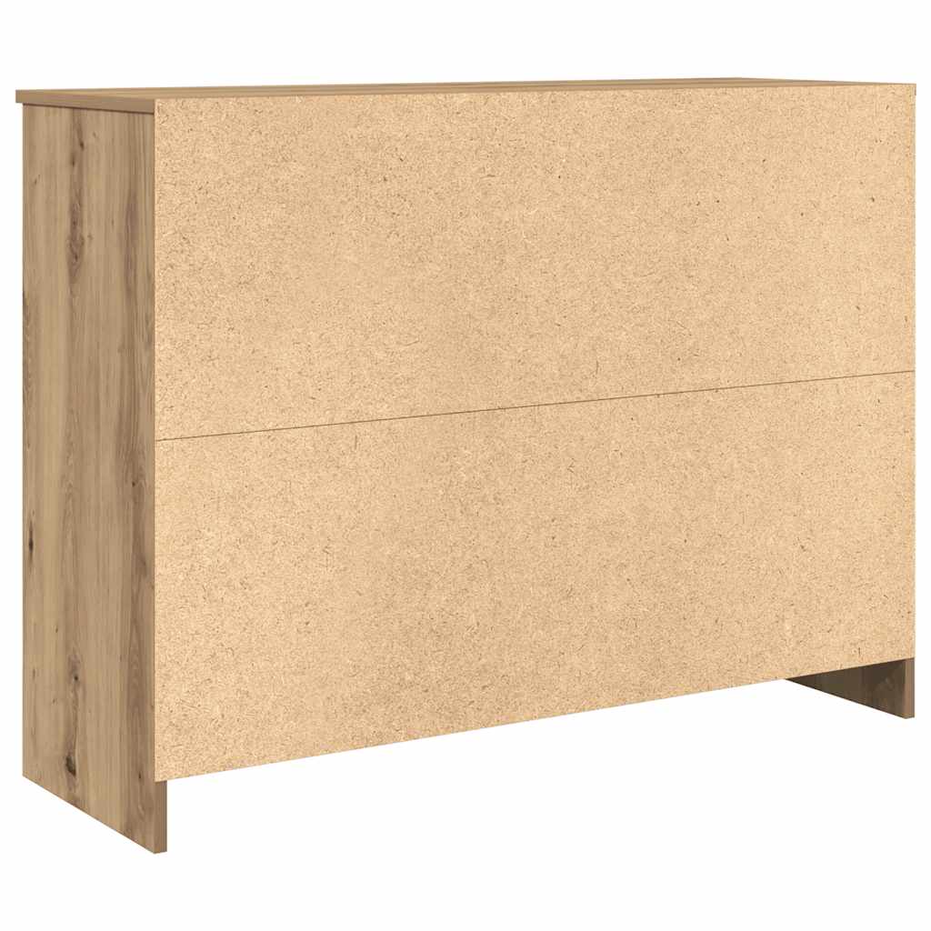 vidaXL Komoda z szufladą Artisan Oak 101x35x76 cm Drewno klejone