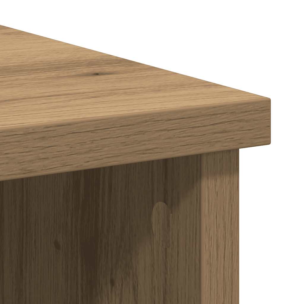 vidaXL Komoda z szufladą Artisan Oak 101x35x76 cm Drewno klejone