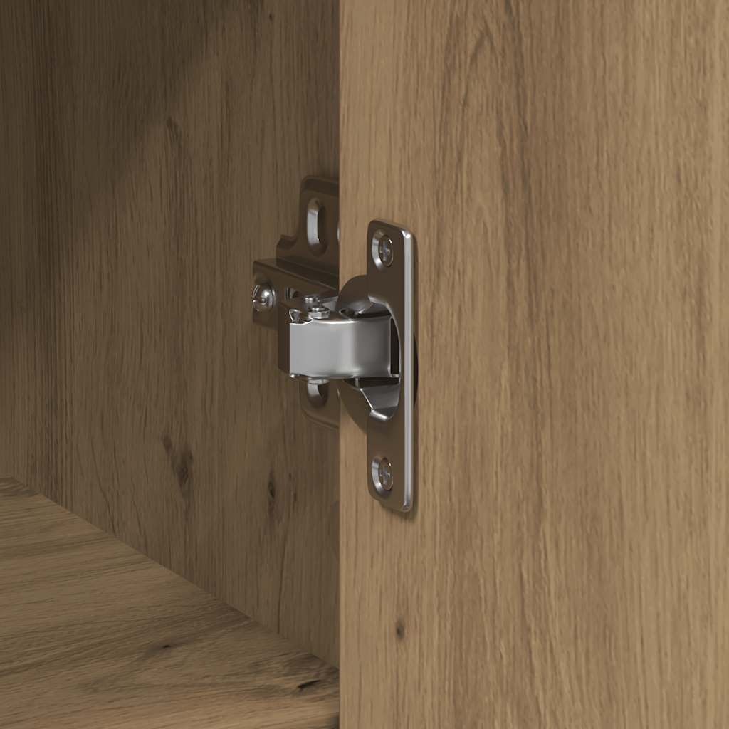 vidaXL Komoda z szufladą Artisan Oak 101x35x76 cm Drewno klejone