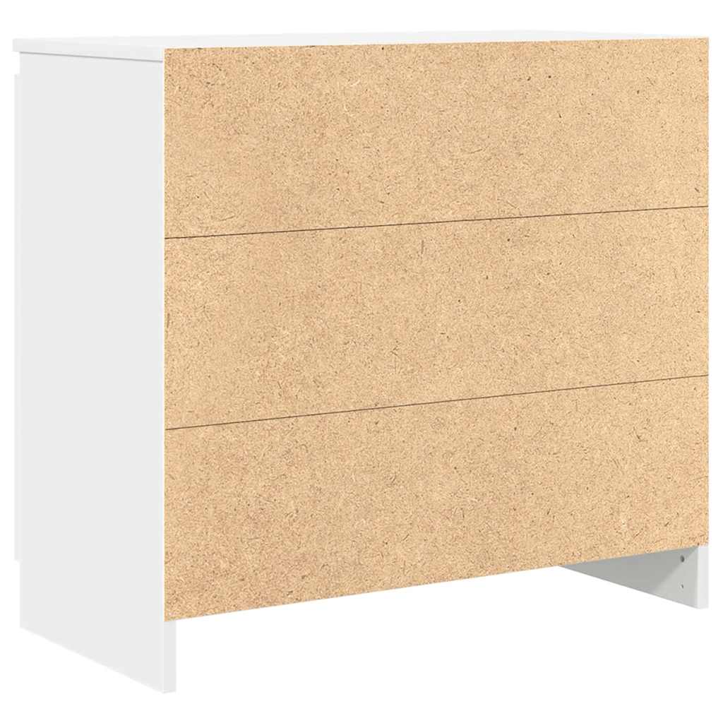 vidaXL Komoda z szufladą Biała 71x35x65 cm Drewno klejone