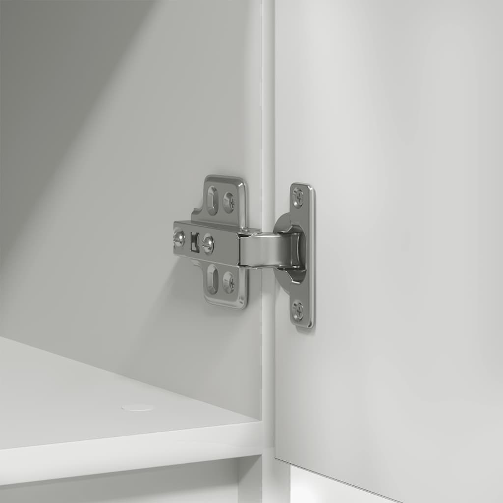 vidaXL Komoda z szufladą Biała 71x35x65 cm Drewno klejone
