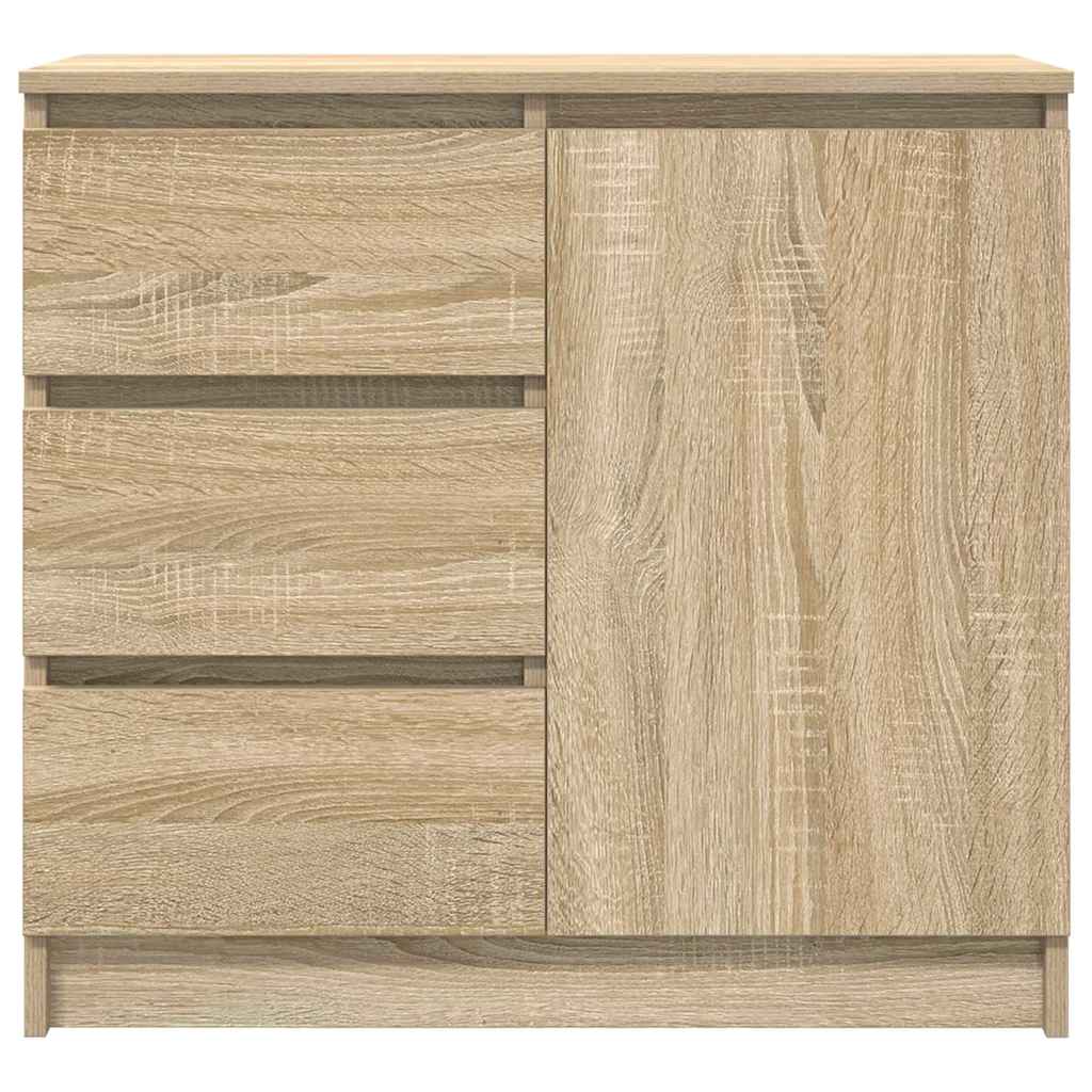 vidaXL Komoda z szufladą Dąb Sonoma 71x35x65 cm Drewno klejone