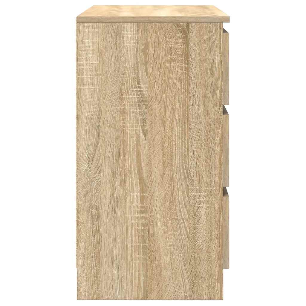 vidaXL Komoda z szufladą Dąb Sonoma 71x35x65 cm Drewno klejone