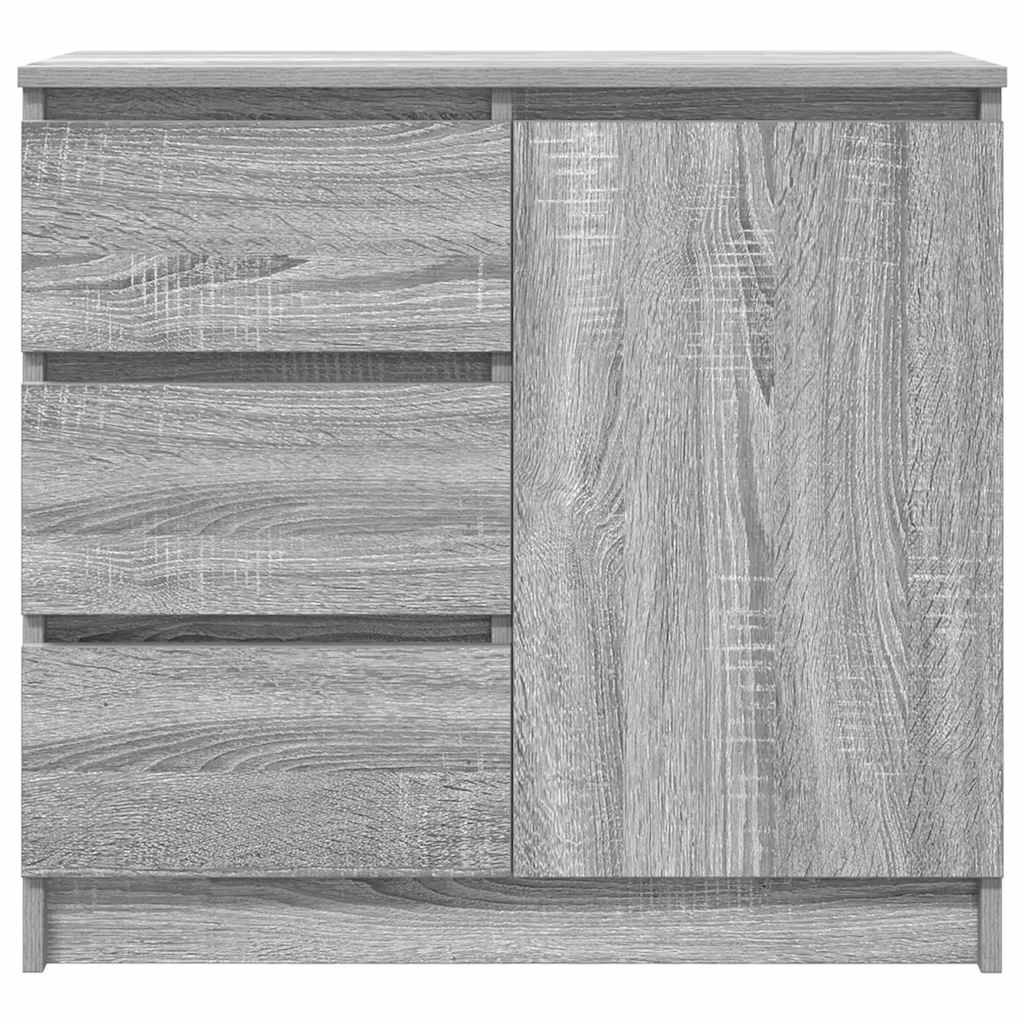 vidaXL Komoda z szufladą Szary Sonoma 71x35x65 cm Drewno klejone