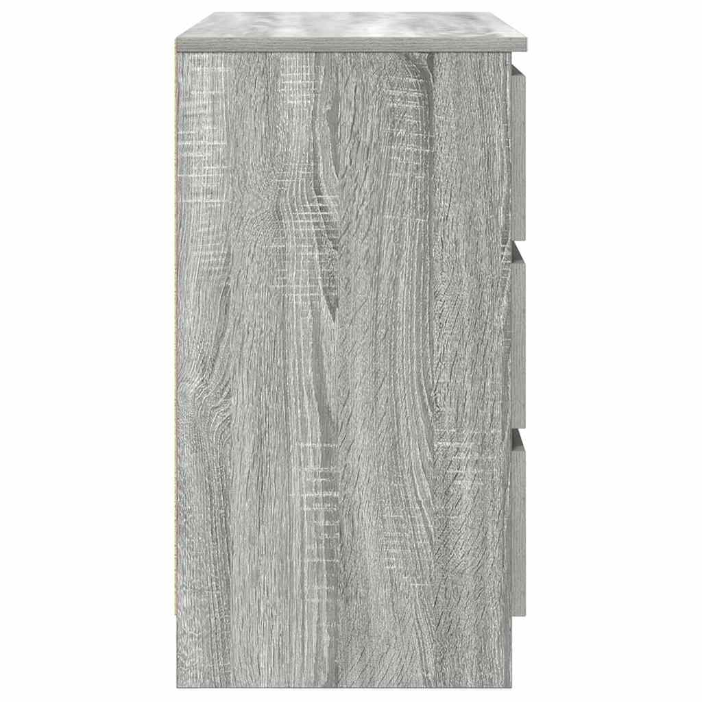 vidaXL Komoda z szufladą Szary Sonoma 71x35x65 cm Drewno klejone