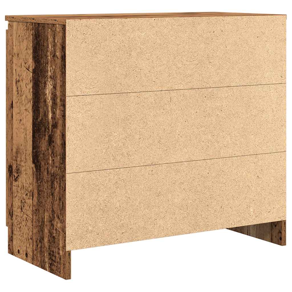 vidaXL Komoda z szufladą Stare drewno 71x35x65 cm Drewno klejone