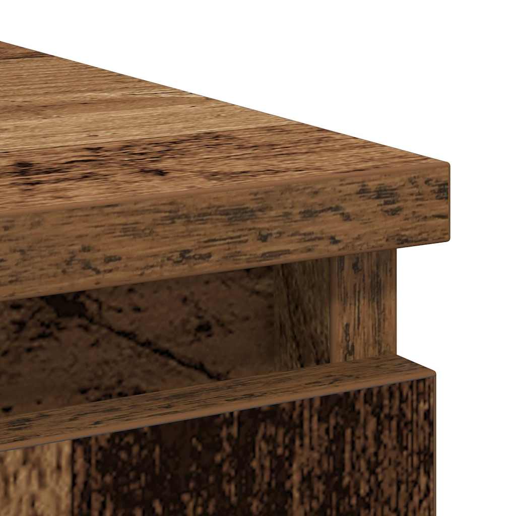 vidaXL Komoda z szufladą Stare drewno 71x35x65 cm Drewno klejone