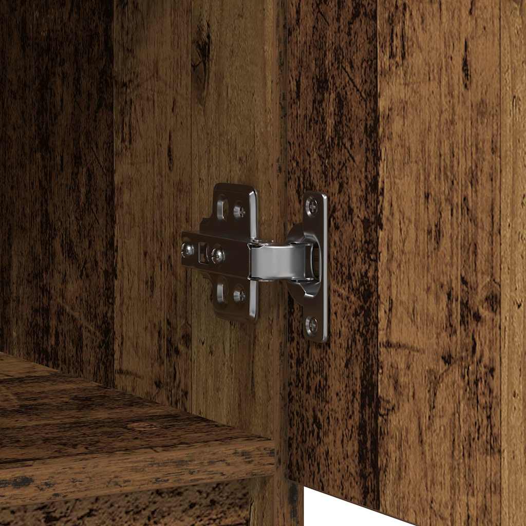 vidaXL Komoda z szufladą Stare drewno 71x35x65 cm Drewno klejone