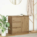 vidaXL Komoda z szufladą Artisan Oak 71x35x65 cm Drewno klejone
