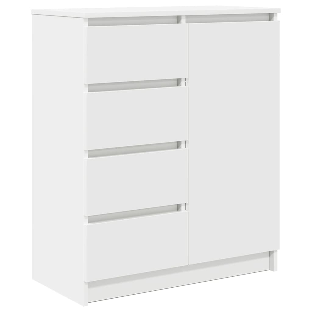 vidaXL Komoda z szufladami Biała 71x35x84 cm Drewno klejone